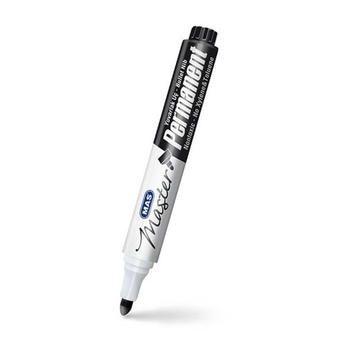 MAS PERMANENT MARKER YUVARLAK UÇLU SİYAH-6406