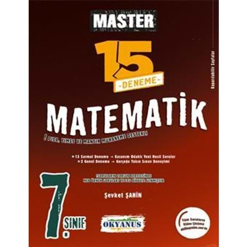 OKYANUS 7.SINIF MASTER 15 MATEMATİK DENEMESİ