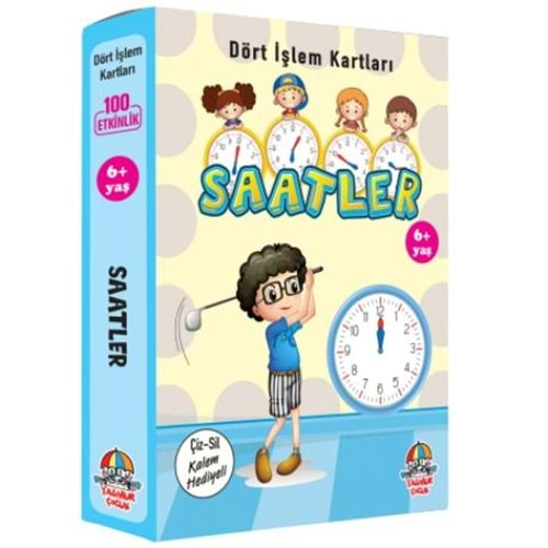 SAATLER DÖRT İŞLEM KARTLARI 6+ YAŞ