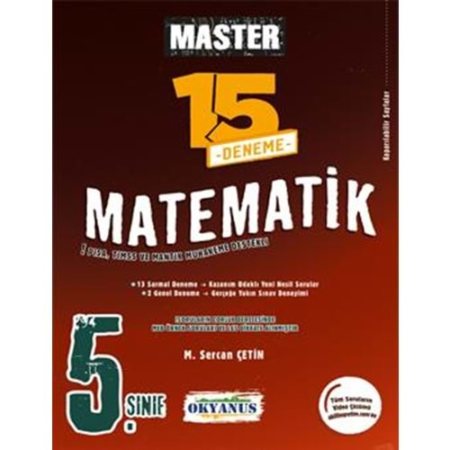 OKYANUS 5.SINIF MASTER 15 MATEMATİK DENEMESİ