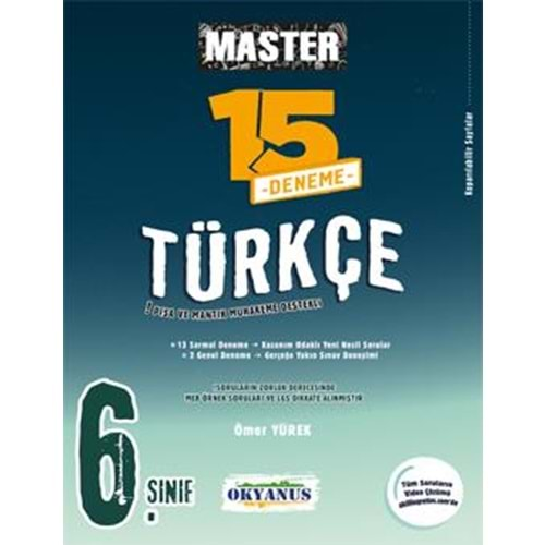 OKYANUS 6.SINIF MASTER 15 TÜRKÇE DENEMESİ