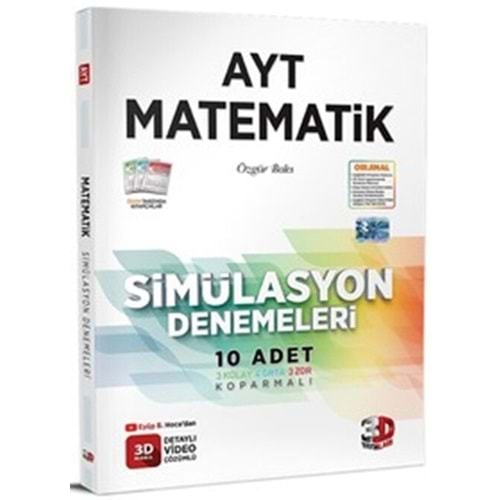 ÇÖZÜM 3D AYT MATEMATİK SİMÜLASYON DENEMELERİ-2025