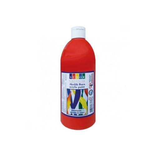 SÜDOR AKRİLİK BOYA 500 ML VERMİLLON-SD1009-04