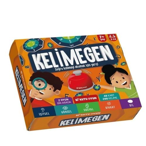 KELİMEGEN VE GELİŞTİRİLMİŞ KELİME OYUNU 7+YAŞ-Bİ KUTU OYUN