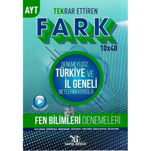 YAYIN DENİZİ AYT PRO FARK FEN BİLİMLERİ DENEMELERİ - 2022