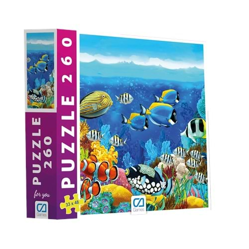 CA GAMES BALIKLAR PUZZLE 260 PARÇA 48*33 CM-CA.6004