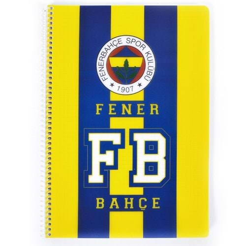 TİMON FENERBAHÇE SPİRALLİ PP KAPAK A4 80 YAPRAK KARELİ DEFTER-80/4-463624