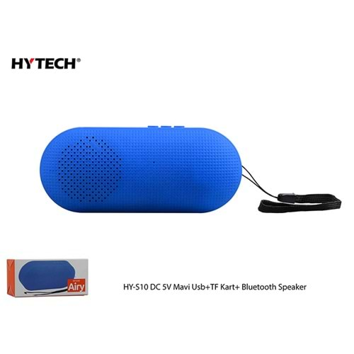 HYTECH USBLİ BLUETOTHLU HOPERLÖR HY-S10 MAVİ