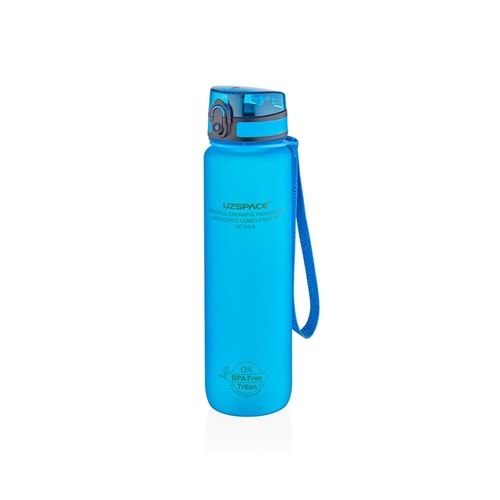 UZSPACE MATARA TRİTAN/BPA FREE 1000 ML MAVİ-3038