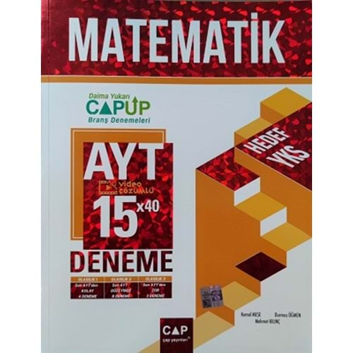 ÇAP AYT UP DENEME MATEMATİK 15*40-2022