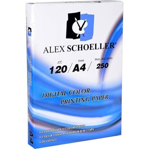 ALEX SCHOELLER A4 FOTOKOPİ KAĞIDI 120 GR 250LİK