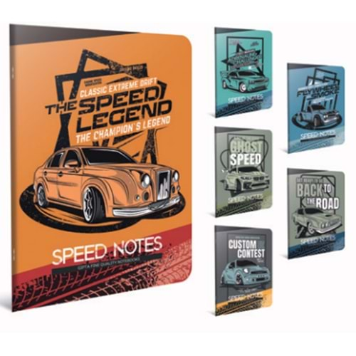 GIPTA SPEED NOTES TEL DİKİŞLİ PP KAPAK A4 60 YAPRAK KARELİ DEFTER