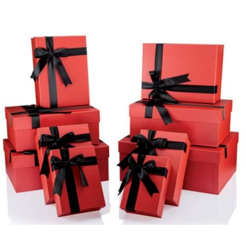 GIPTA MY RED DİKDÖRTGEN KUTU GIFT BOX NO:3,5-BX7624D