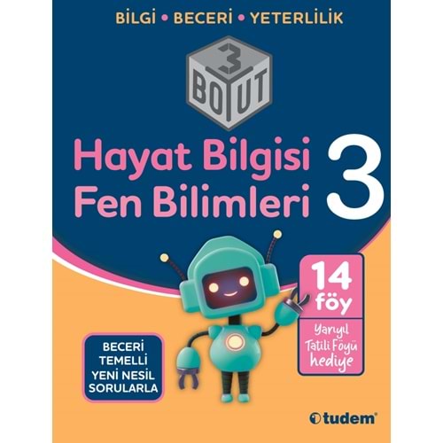 TUDEM 3.SINIF HAYAT BİLGİSİ+FEN BİLİMLERİ 3 BOYUT 14 FÖY