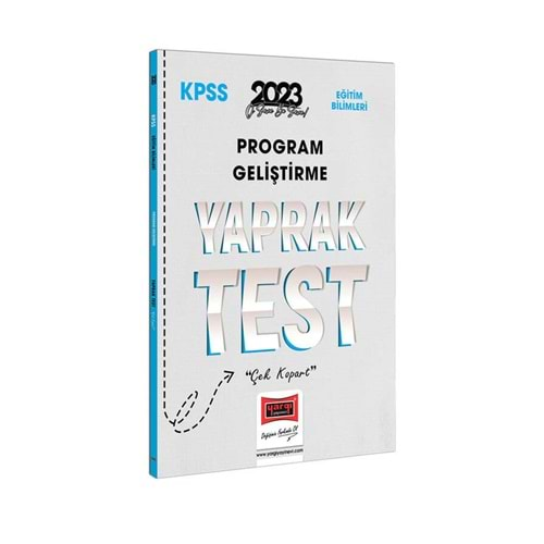 YARGI KPSS EĞİTİM BİLİMLERİ PROGRAM GELİŞTİRME YAPRAK TEST-2023