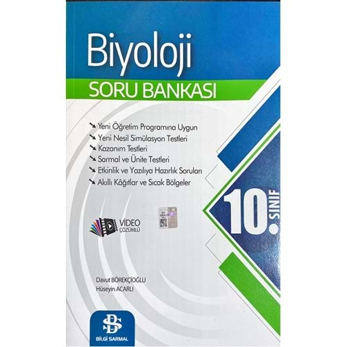 BİLGİ SARMAL 10.SINIF BİYOLOJİ SORU BANKASI-2025