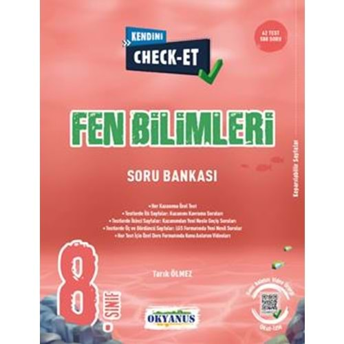 OKYANUS 8.SINIF KENDİNİ CHECK-ET FEN BİLİMLERİ SORU BANKASI