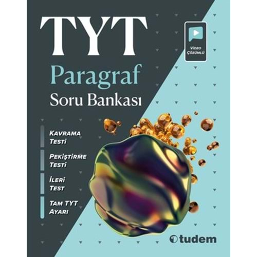 TUDEM TYT PARAGRAF SORU BANKASI