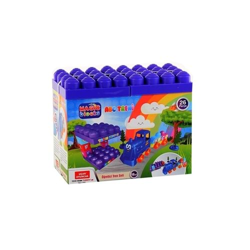 UÇAR OYUNCAK ABC TRENİ 26 PARÇA LEGO SET 9-75