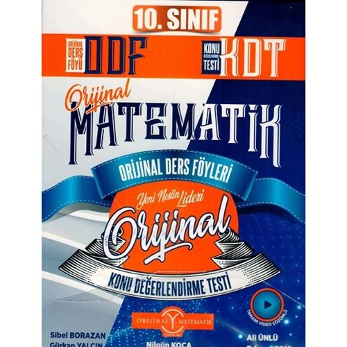 ORİJİNAL 10.SINIF MATEMATİK ODF KDT SETİ-2025