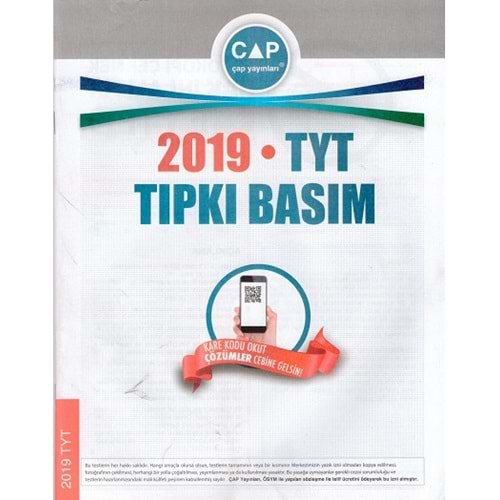 ÇAP TYT 2019 TIPKI BASIM DENEME SINAVI