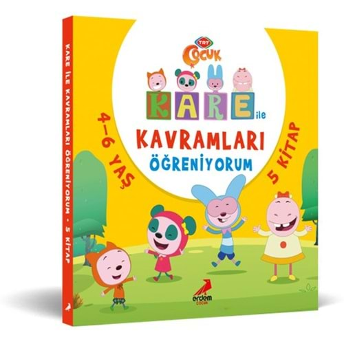 KARE İLE KAVRAMLARI ÖĞRENİYORUM SETİ (5 KİTAP TAKIM) 4-6 YAŞ-NESLİHAN YALÇIN-ERDEM ÇOCUK