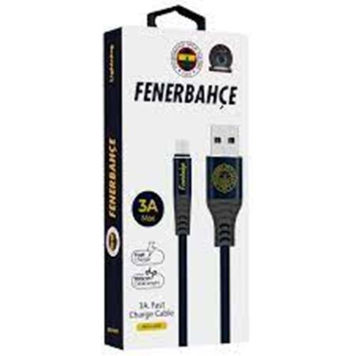 TİMON FENERBAHÇE KBL-1907 3A MİCRO USB 1M LACİVERT DATA+ŞARJ KABLOSU-503405