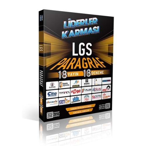 LİDERLER KARMASI 2022 LGS 18*18 PARAGRAF DENEMELERİ