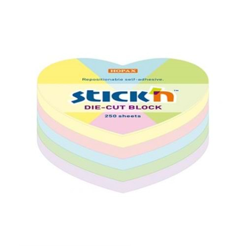 HOPAX STICKN 64*67 PASTEL KALP YAPIŞKANLI NOTBLOK 250 YAPRAK-21835