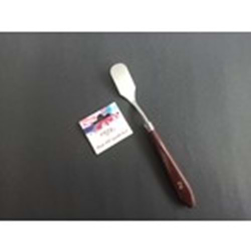 CEOART METAL SPATULA TEKLİ NO:2 (BOYALI AHŞAP SAP)-CEO-SN0006