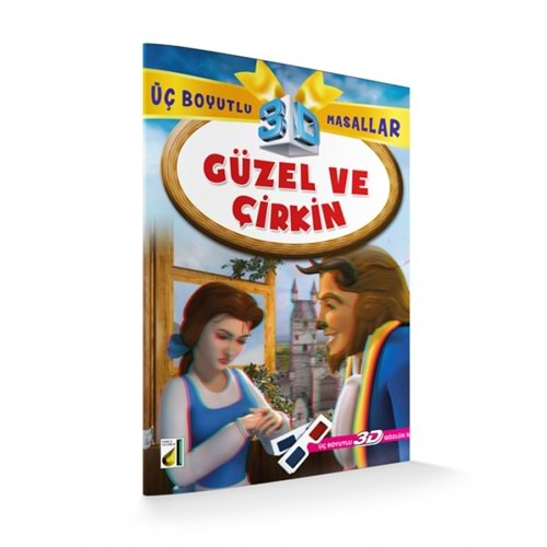 GÜZEL VE ÇİRKİN ÜÇ BOYUTLU MASALLAR (3D GÖZLÜK İLE)-DAMLA YAYINEVİ