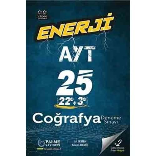 PALME AYT COĞRAFYA ENERJİ 25 DENEME SINAVI