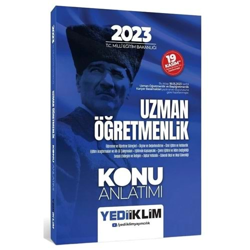 YEDİİKLİM MEB ÖĞRETMENLİK KARİYER BASAMAKLARI UZMAN ÖĞRETMENLİK KONU ANLATIMI-2023