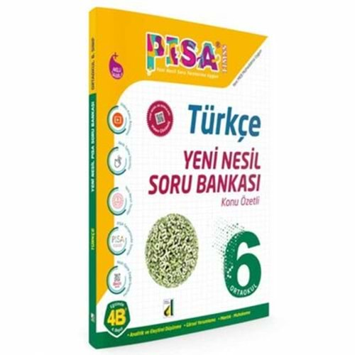 DAMLA PİSA 6.SINIF TÜRKÇE KONU ÖZETLİ YENİ NESİL SORU BANKASI