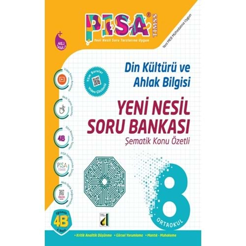 DAMLA PİSA 8.SINIF DİN KÜLTÜRÜ VE AHLAK BİLGİSİ KONU ÖZETLİ YENİ NESİL SORU BANKASI