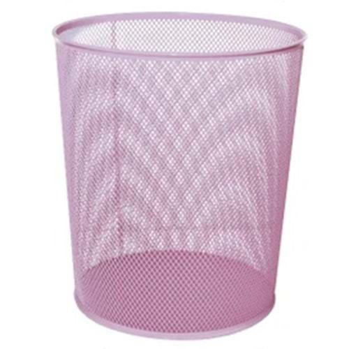 MAS TAM DELİKLİ ÇÖP KOVASI PEMBE-0854