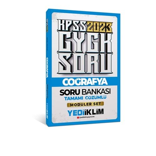 YEDİİKLİM KPSS 2023 GENEL KÜLTÜR COĞRAFYA TAMAMI ÇÖZÜMLÜ SORU BANKASI