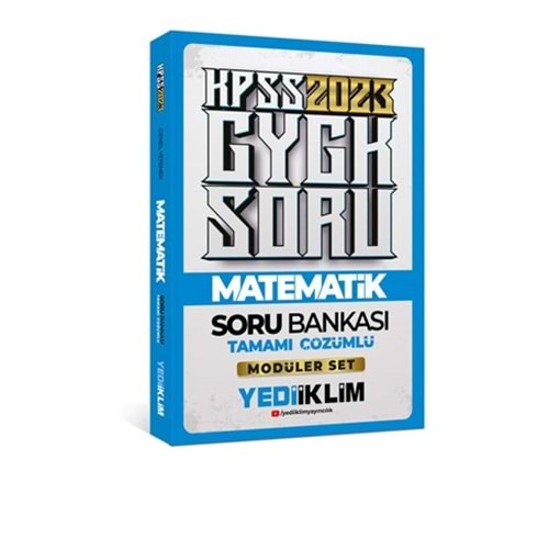 YEDİİKLİM KPSS 2023 GENEL YETENEK MATEMATİK TAMAMI ÇÖZÜMLÜ SORU BANKASI