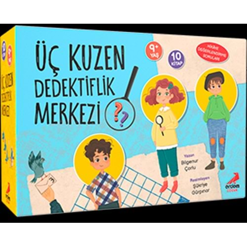 ÜÇ KUZEN DEDEKTİFLİK MERKEZİ 10 LU HİKAYE SETİ ERDEM ÇOCUK