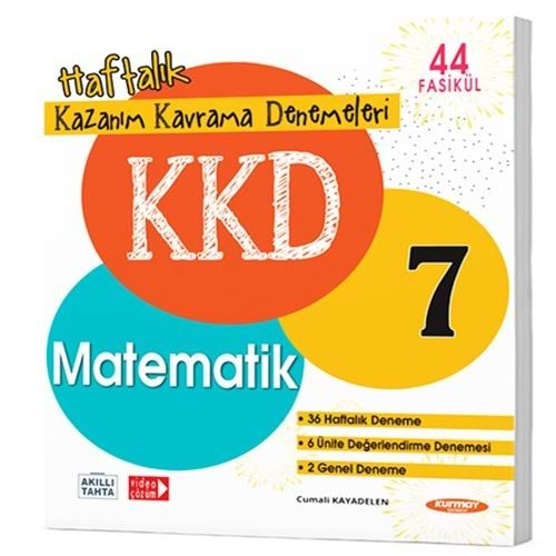 KURMAY 7.SINIF MATEMATİK KAZANIM KAVRAMA DENEMELERİ (44 FASİKÜL)