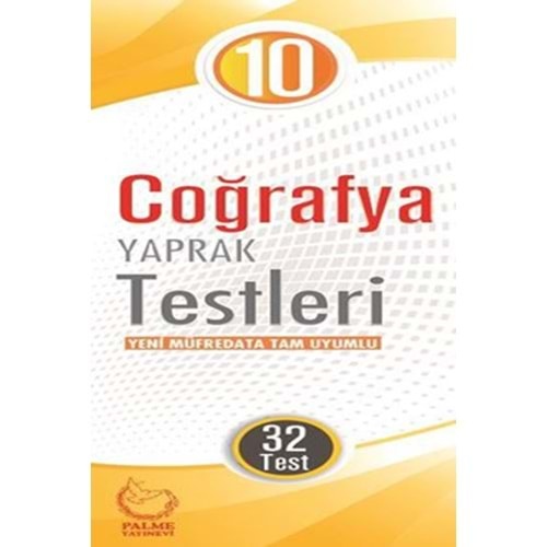 PALME 10. SINIF COĞRAFYA YAPRAK TESTLERİ