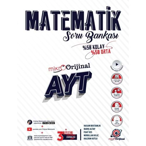 MİKRO ORİJİNAL AYT MATEMATİK SORU BANKASI-2025