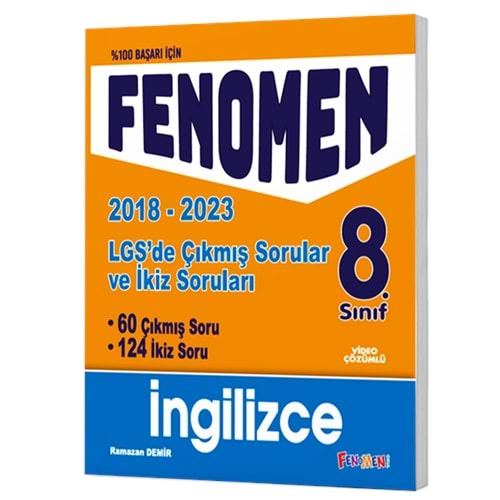 GAMA FENOMEN 8.SINIF LGS İNGİLİZCE ÇIKMIŞ SORULAR VE İKİZ SORULARI(2018-2023)