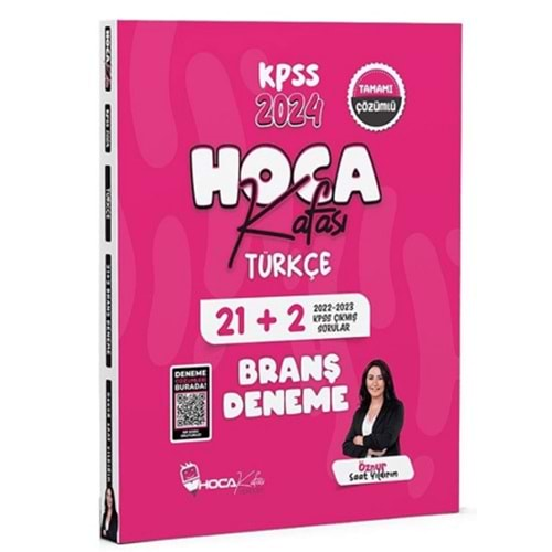 HOCA KAFASI KPSS 2024 TÜRKÇE 21+2 TAMAMI ÇÖZÜMLÜ BRANŞ DENEME