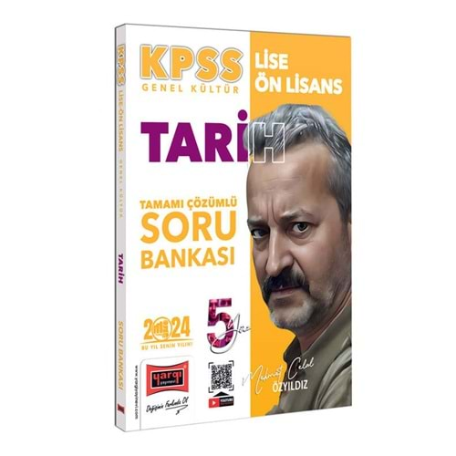 YARGI KPSS 2024 LİSE ÖN LİSANS 5YÜZ GENEL KÜLTÜR TARİH TAMAMI ÇÖZÜMLÜ SORU BANKASI