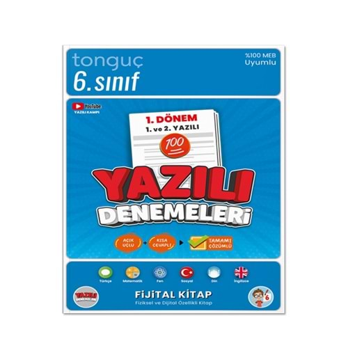 TONGUÇ 6.SINIF YAZILI DENEMELERİ 1.DÖNEM 1.VE 2.YAZILI