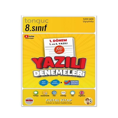 TONGUÇ 8.SINIF YAZILI DENEMELERİ 1.DÖNEM 1.VE 2.YAZILI