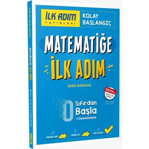 İLK ADIM YAYINLARI MATEMATİĞE İLK ADIM SIFIRDAN KOLAY BAŞLANGIÇ KİTABI SORU BANKASI-2025