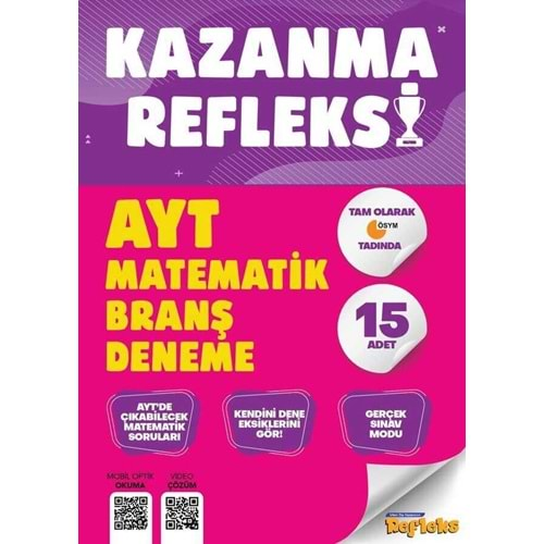 TAMMAT AYT MATEMATİK KAZANMA REFLEKSİ 15 Lİ BRANŞ DENEME