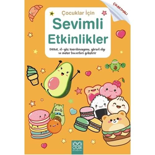 ÇOCUKLAR İÇİN SEVİMLİ ETKİNLİKLER ÇIKARTMALI-VALENTİNA FİGUS-1001 ÇİÇEK KİTAPLAR